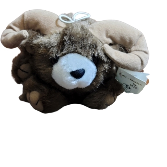 VINTAGE 1988 Purr- fection by MJC ram stuffed animal plush - Picture 5 of 5
